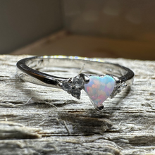Load image into Gallery viewer, Petite Opal Heart Ring
