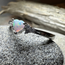 Load image into Gallery viewer, Petite Opal Heart Ring