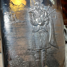 Load image into Gallery viewer, Bagpiper Pewter Hip Flask