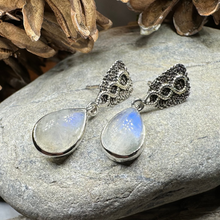 Load image into Gallery viewer, Adamaris Celtic Moonstone Earrings