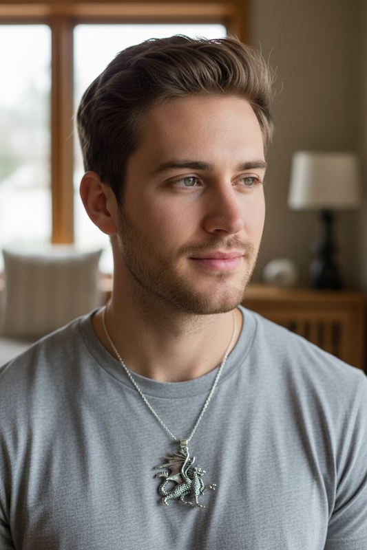 Wales Dragon Necklace — view 3