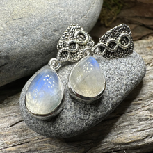 Load image into Gallery viewer, Adamaris Celtic Moonstone Earrings
