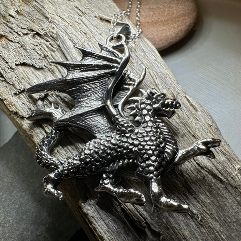 Load image into Gallery viewer, Wales Dragon Necklace