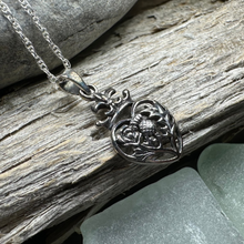 Load image into Gallery viewer, Rose & Thistle Luckenbooth Necklace