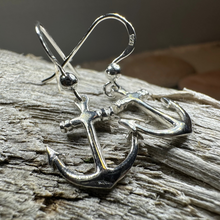 Load image into Gallery viewer, Smooth Sailing Anchor Earrings
