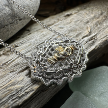 Load image into Gallery viewer, Irish Lace Claddagh Necklace