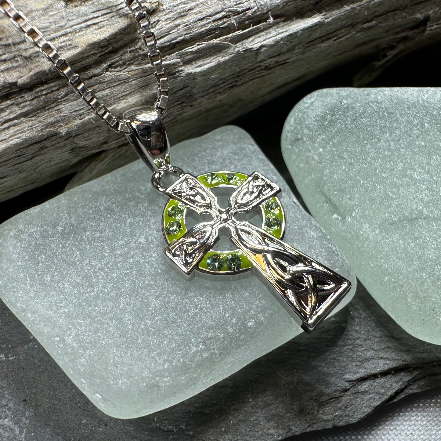 Jane Celtic Cross Necklace - Handmade in Ireland — view 6