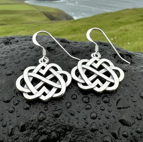 Load image into Gallery viewer, Infinite Love Heart Earrings