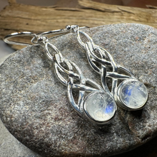 Load image into Gallery viewer, Marion Celtic Moonstone Earrings
