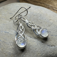 Load image into Gallery viewer, Marion Celtic Moonstone Earrings