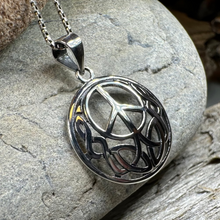 Load image into Gallery viewer, Peace Sign Necklace