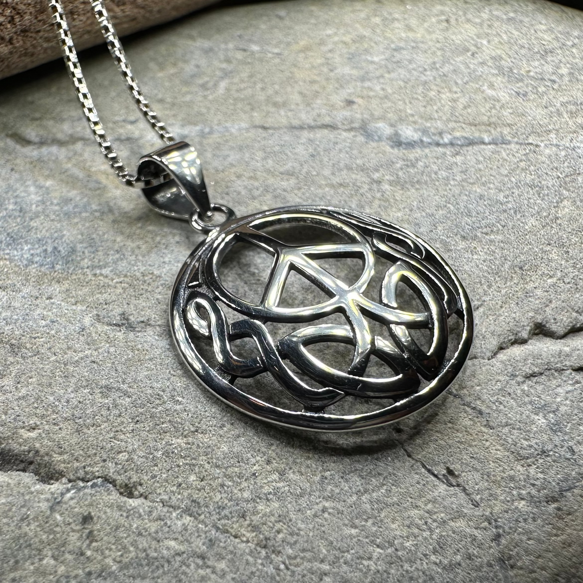 Peace Sign Necklace - A Touch of Serenity – Celtic Crystal Design