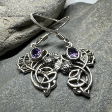 Load image into Gallery viewer, Marcasite Thistle Earrings