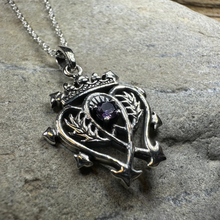 Load image into Gallery viewer, Amethyst Luckenbooth Necklace