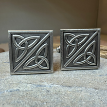 Load image into Gallery viewer, Trinity Knot Cuff Links