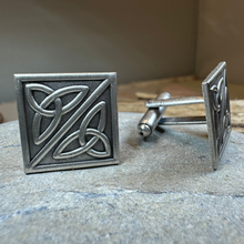 Load image into Gallery viewer, Trinity Knot Cuff Links