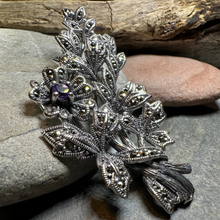 Load image into Gallery viewer, Marcasite Sweet Blossom Brooch
