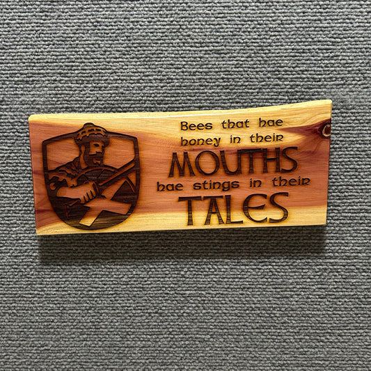 Handmade Scottish Proverb Wooden Plaque