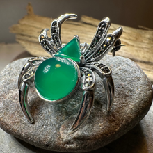 Load image into Gallery viewer, Marcasite Spider Brooch