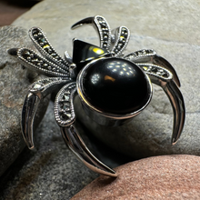Load image into Gallery viewer, Marcasite Spider Brooch