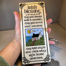 Load image into Gallery viewer, Irish Angels Blessing Ceramic Wall Art