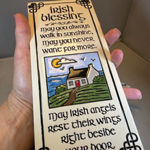 Load image into Gallery viewer, Irish Angels Blessing Ceramic Wall Art