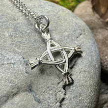 Load image into Gallery viewer, Kildare Saint Brigid's Cross Necklace