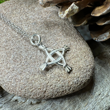Load image into Gallery viewer, Kildare Saint Brigid's Cross Necklace