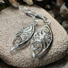 Load image into Gallery viewer, Marquise Trinity Knot Earrings
