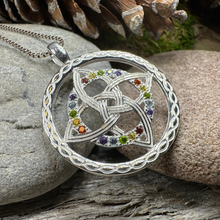 Load image into Gallery viewer, Colors of Ireland Celtic Knot Necklace