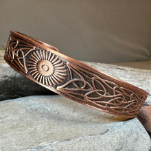 Load image into Gallery viewer, Talorgan Celtic Copper Cuff Bracelet