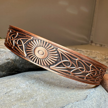 Load image into Gallery viewer, Talorgan Celtic Copper Cuff Bracelet
