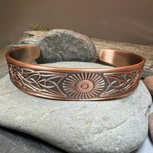 Load image into Gallery viewer, Talorgan Celtic Copper Cuff Bracelet