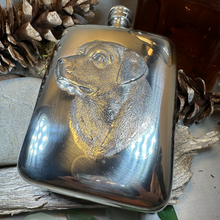 Load image into Gallery viewer, Faithful Friend Labrador Retriever Pewter Hip Flask