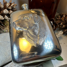 Load image into Gallery viewer, Faithful Friend Labrador Retriever Pewter Hip Flask