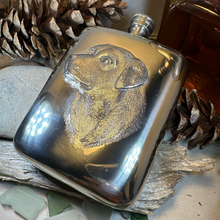 Load image into Gallery viewer, Faithful Friend Labrador Retriever Pewter Hip Flask