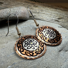 Load image into Gallery viewer, Violina Celtic Knot Copper Earrings