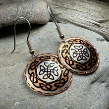 Load image into Gallery viewer, Violina Celtic Knot Copper Earrings