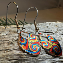 Load image into Gallery viewer, Lifeforce Celtic Spiral Copper Earrings