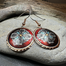 Load image into Gallery viewer, Ancient Celtic Cross Copper Earrings