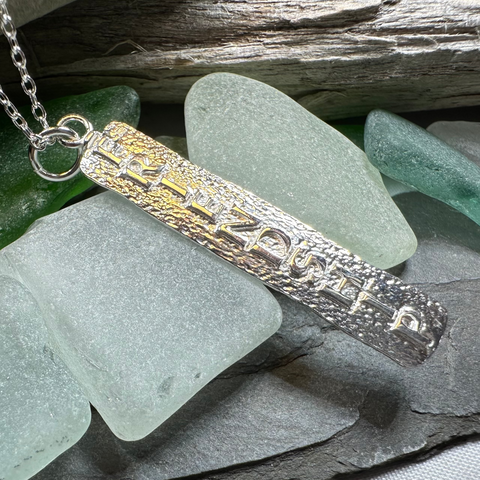 Load image into Gallery viewer, Irish Friendship Ogham Necklace - Made in Ireland