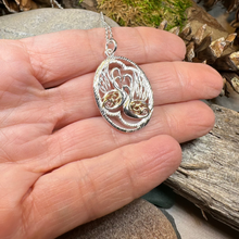 Load image into Gallery viewer, Golden Children of Lir Swan Necklace