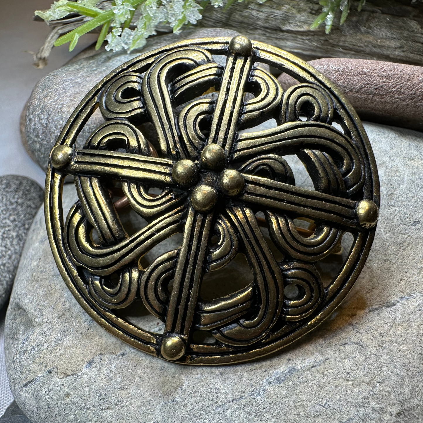 Borre Viking Brooch - Bronze Historical Reproduction Pin