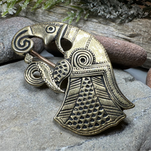 Load image into Gallery viewer, Vendel Raven Brooch