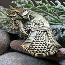 Load image into Gallery viewer, Vendel Raven Brooch