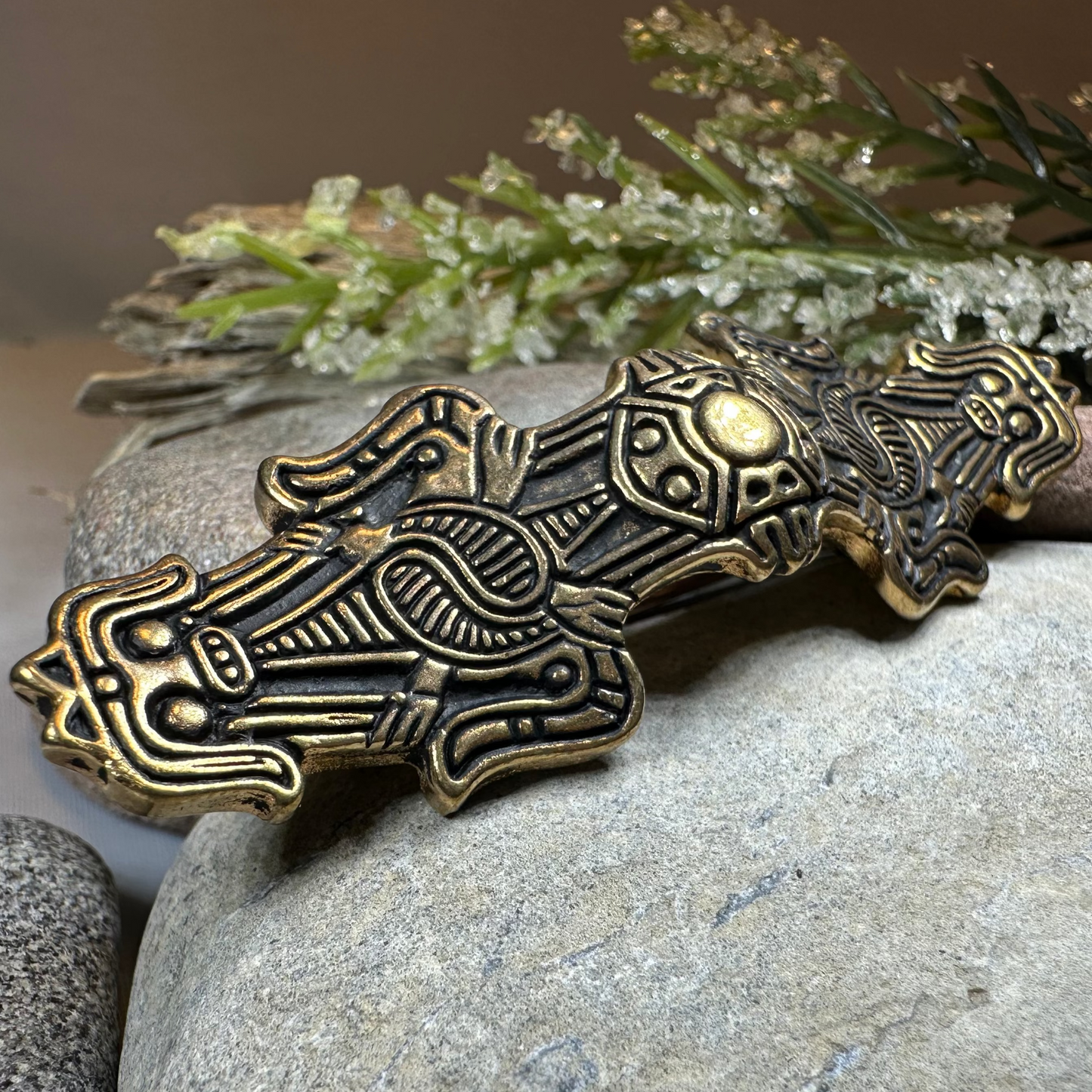 Birka Celtic Viking Brooch - Bronze Historical Reproduction Pin