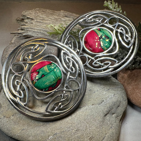 Load image into Gallery viewer, Heathergems Celtic Knot Brooch - Classic Scottish Jewelry