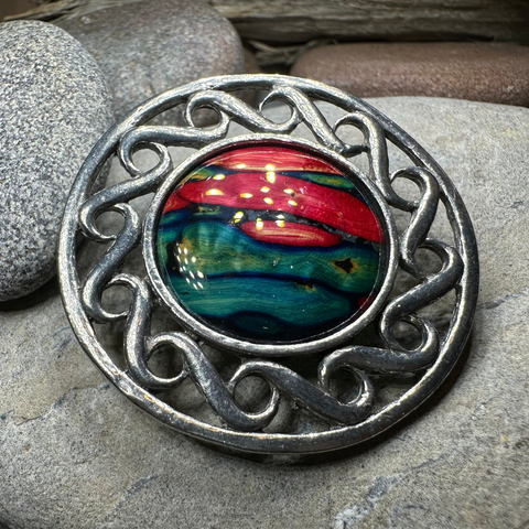 Load image into Gallery viewer, Heathergems Scottish Celtic Brooch - Handmade in Scotland