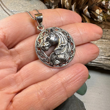 Load image into Gallery viewer, Roan Celtic Horse Necklace