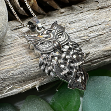 Load image into Gallery viewer, Owl Celtic Knot Necklace